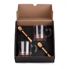 Kit Canecas Personalizadas com Colheres