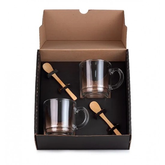Kit Canecas Personalizadas com Colheres