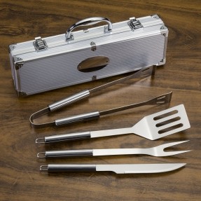 Kit Churrasco 4 Peças Com Maleta Personalizada