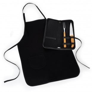 Kit Churrasco com Estojo e Avental Personalizado