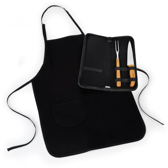 Kit Churrasco com Estojo e Avental Personalizado