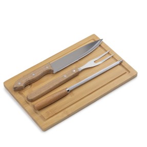 Kit churrasco com Garfo, Chaira e Faca Personalizado
