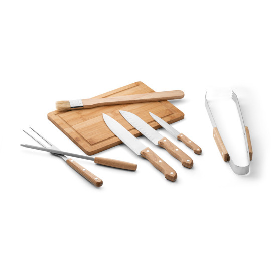 Kit churrasco Com Tábua em Tambu Personalizado