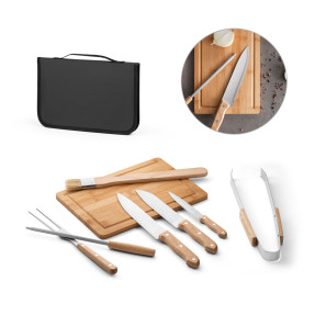 Kit churrasco Com Tábua em Tambu Personalizado