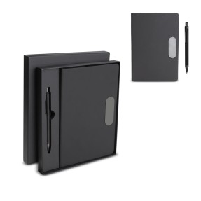 Kit Escritório A5 em PU e Caneta Metalica Personalizado