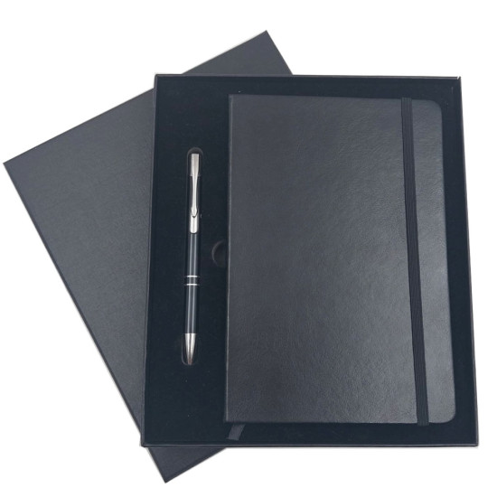 Kit Executivo com Moleskine 14 x 21cm e Caneta Metálica Personalizado