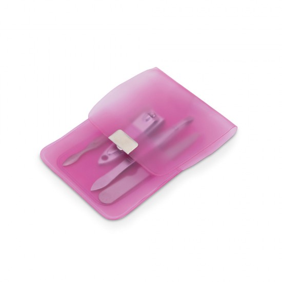 Kit Manicure 4 Peças Com Estojo Personalizado