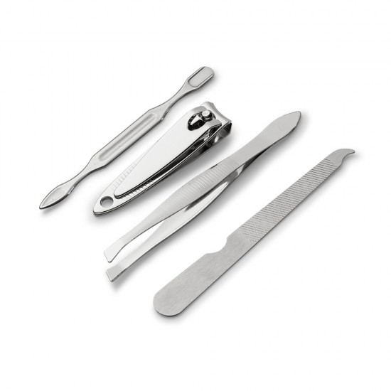 Kit Manicure 4 Peças Com Estojo Personalizado
