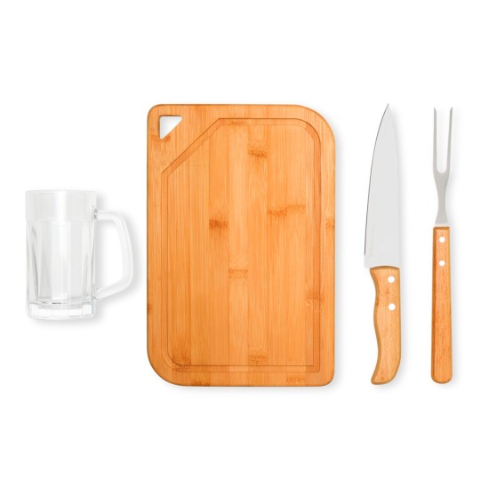 Kit Para Churrasco e Cerveja  4 Peças Personalizado