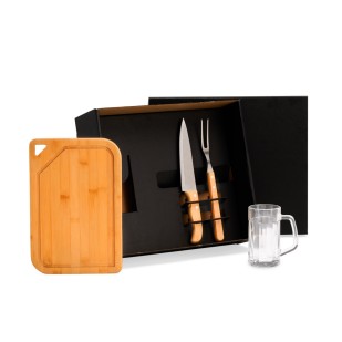 Kit Para Churrasco e Cerveja  4 Peças Personalizado