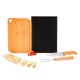 Kit para Churrasco em Bambu, inox e Madeira Personalizado