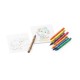 Kit para pintar Personalizado com 8 gizes de Cera e 8 Cartões para Pintar