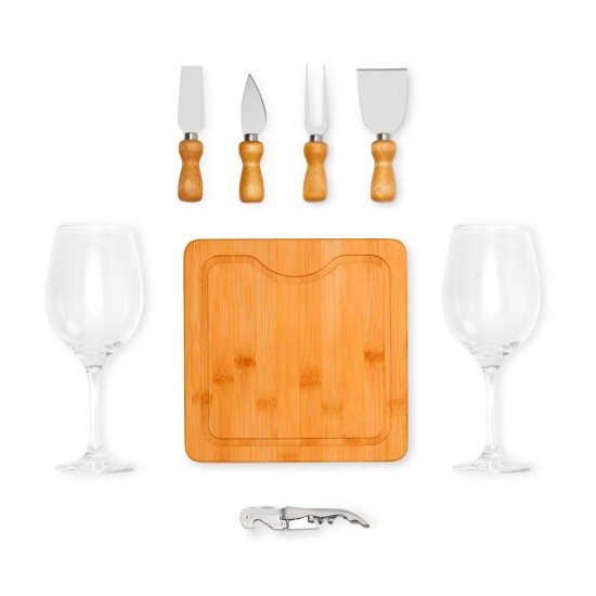 Kit para Queijo e Vinho 8 peças Personalizado