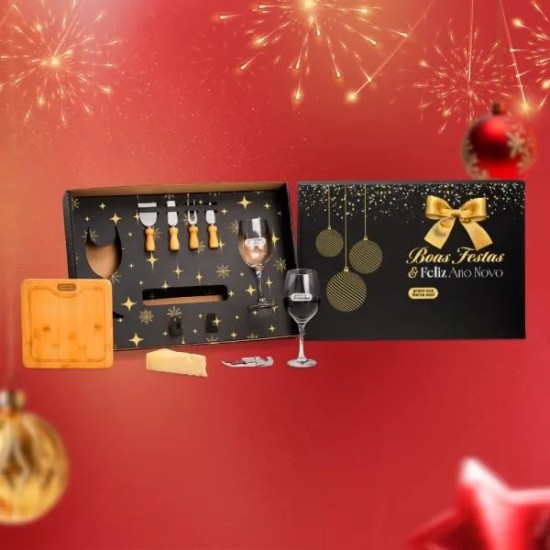 Kit para Queijo e Vinho 8 peças Personalizado