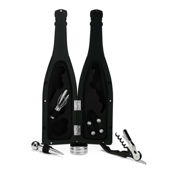 Kit para Vinho Formato de Garrafa Personalizado
