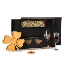 Kit Petisco e Vinho Personalizado - Não Acompanha Garrafa