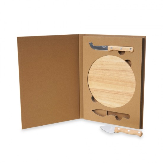 Kit Queijo 3 Peças com Estojo Personalizado
