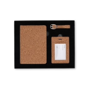 Kit Viagem em Cortiça 3 Peças Personalizado