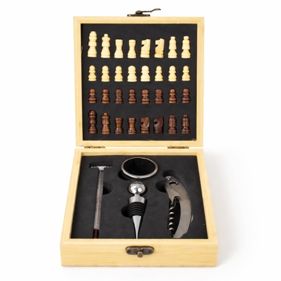 Kit Vinho Xadrez 4 Peças Personalizado