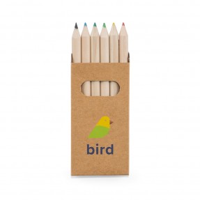 Lápis de Cor com Embalagem Kraft Personalizada