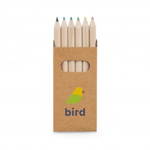 Lápis de Cor com Embalagem Kraft Personalizada