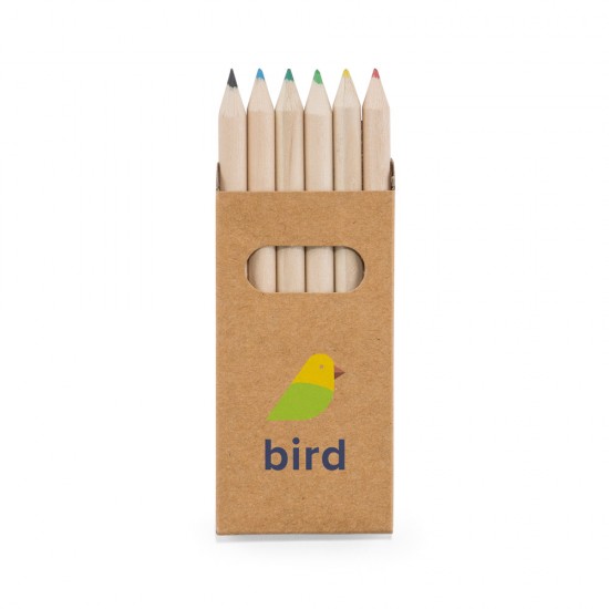 Lápis de Cor com Embalagem Kraft Personalizada