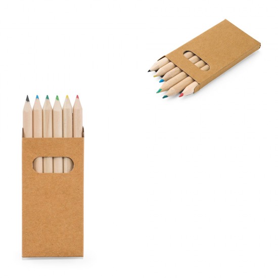 Lápis de Cor com Embalagem Kraft Personalizada