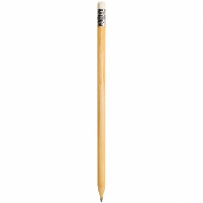 Lápis Natural com Borracha Branca Personalizado