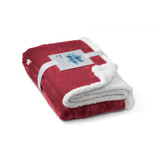 Manta em Sherpa com Cartão Personalizado