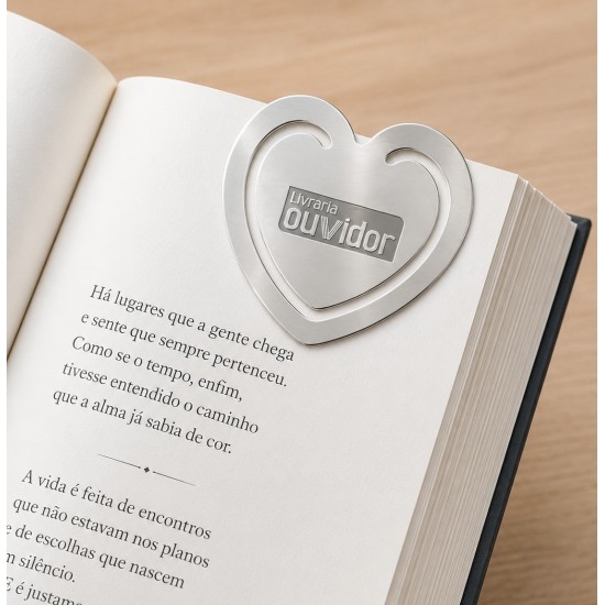 Marcador de Página Formato Coração Personalizado