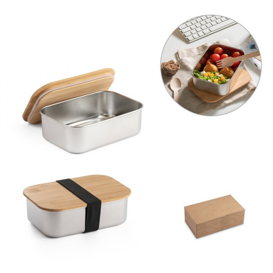 Marmita em Inox e Bambu Personalizada