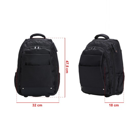 Mochila 27 Litros com Rodinhas Personalizada