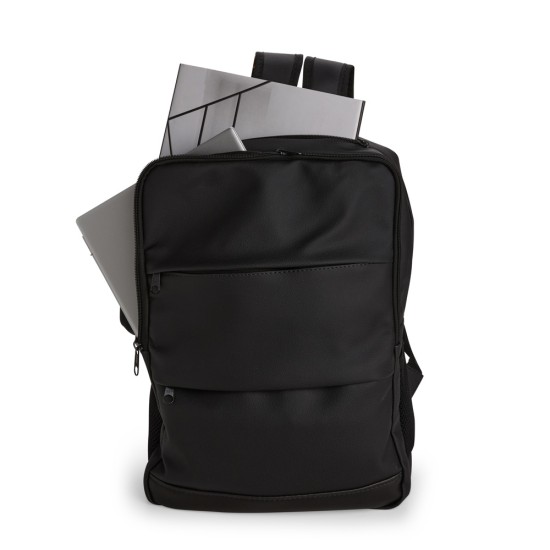 Mochila Couro Sintético com Porta Notebook Personalizada