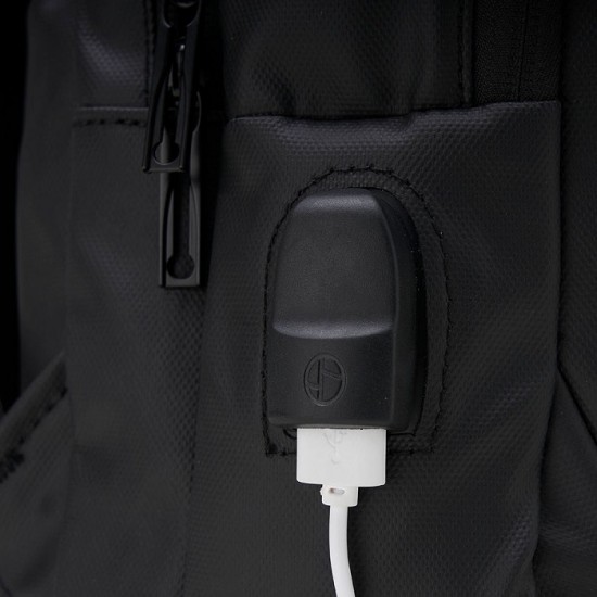 Mochila Couro Sintético USB 17 Litros Personalizada