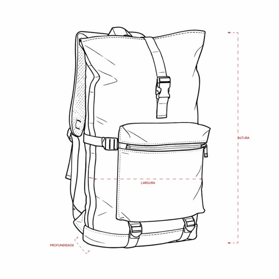 Mochila de Couro Sintético 41 Litros Personalizada