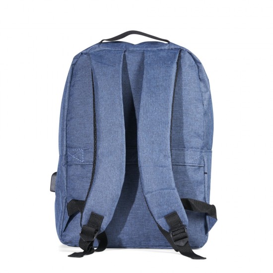 Mochila de Nylon para Notebook Com USB Personalizada