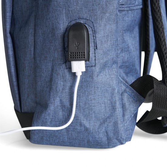 Mochila de Nylon para Notebook Com USB Personalizada