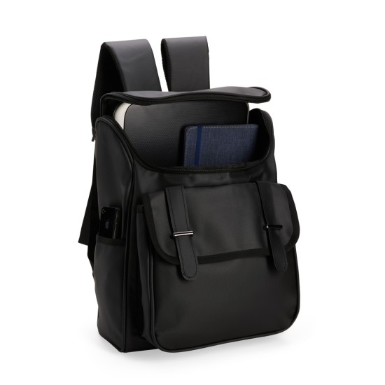 Mochila em Couro Sintético para Notebook 18 Litros Personalizada