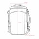 Mochila Expansível Nylon 29 Litros Personalizada