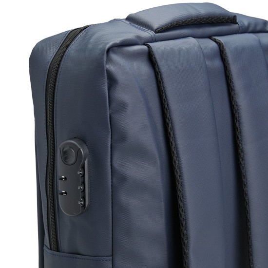 Mochila PU Impermeável Antifurto 22L Personalizada