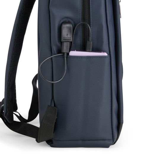 Mochila PU Impermeável Antifurto 22L Personalizada