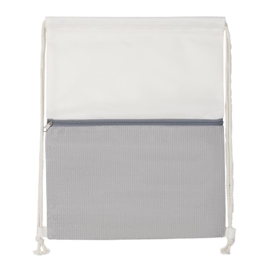 Mochila Saco em poliéster e veludo (41x34,4cm) Personalizada