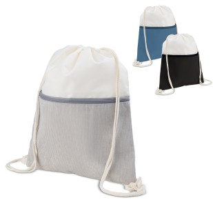 Mochila Saco em poliéster e veludo (41x34,4cm) Personalizada