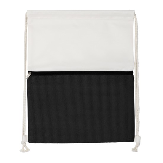 Mochila Saco em poliéster e veludo (41x34,4cm) Personalizada