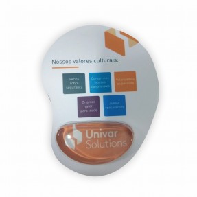 Mouse Pad Ergonômico com Gel Personalizado