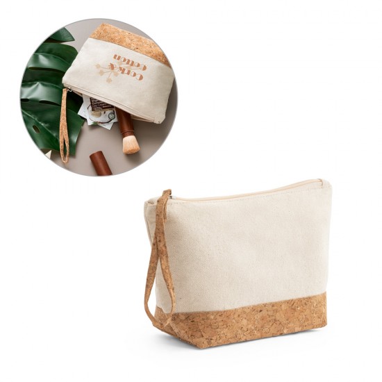 Necessaire em Algodão e Cortiça Personalizada