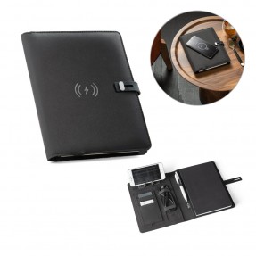 Pasta A5 Executiva com Carregador Wireless Personalizado