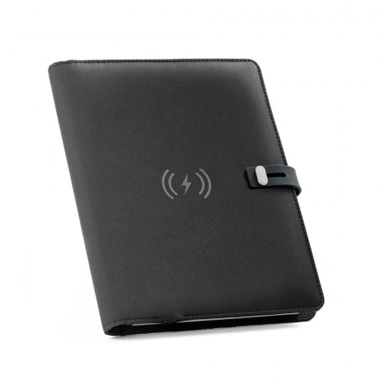 Pasta A5 Executiva com Carregador Wireless Personalizado
