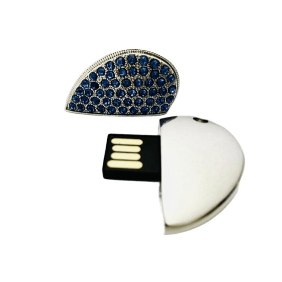 Pen Drive Coração Strass Personalizado