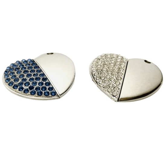 Pen Drive Coração Strass Personalizado